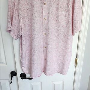 Tommy Bahama Coconut Point Light Pink Geometric Shirt